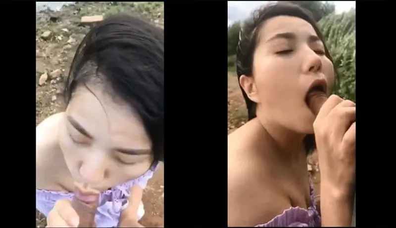 Bạn gái bj cho em gái bên bờ sông